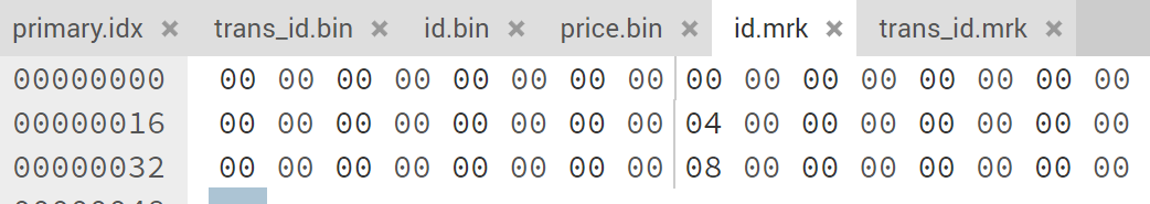 column.mrk文件二进制解析0