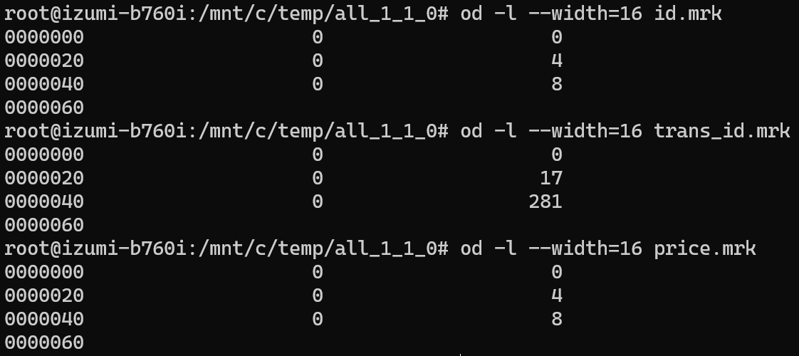 column.mrk文件二进制解析1
